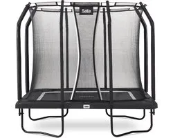 Salta Premium Black Edition - 214 x 153 cm - Rechthoekige trampoline met veiligheidsnet - Zwart
