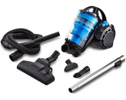 Aspirateur MEDION sans sac à poussière P2000 (puissance 700 watts, bac à poussière 2 litres, filtre HEPA 13 lavable, portée de travail 8,5 m, MD 11905) bleu