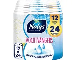 Nalys Moisture Absorbers Papier essuie-tout - 12 rouleaux doubles