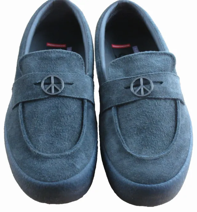 Vans Men's Skate Loafer Suede Crepe Faded Black Slip On Shoes Size 10 NEW
