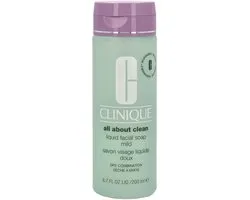 Clinique All About Clean Savon Visage Liquide Sèche à Mixte, 200ml