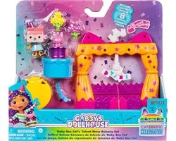 Spinmaster Gabby's Poppenhuis - Baby Kitty Balkon - 8-delige speelset met speelgoedfiguren accessoires voor het poppenhuis