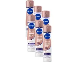 NIVEA Derma Control Clinical Ultra Comfort Deodorant Spray - 100u Anti‑transpirantbescherming - Provitamine B5 - Voordeelverpakking - 6x150ml