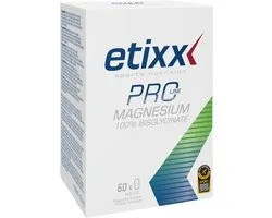 Etixx Pro Line Magnésium 100% Bisglycinate - Nutrition Sportive - Suppléments - 60 comprimés - Vitamine B6 - Taurine - Forme de chélate d'acides aminés - Vegan