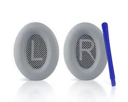 Set Oorkussens voor Bose Koptelefoon met installatie gereedschap - Grijs - QuietComfort 35 - QC35II - QC35 - QC25 - QC15 - QC2 - Soundtrue - Soundlink Around-Ear II AE2