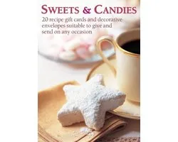 Card Box of 20 Notecards And Envelopes Sweets Candies Recipe Large Card Boxes