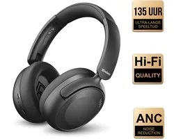 Casque sans fil supra-auriculaire Fitbeats E30 Pro - Avec suppression active du bruit (ANC) - 135 heures d'autonomie et son spatial 360° - Confort de luxe et contrôle via application - Noir