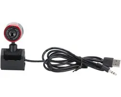 Vlemico - HD Webcam - USB2.0 Camera - Flexibel en Roterend - Voor Bellen en Conferenties - Ingebouwde Microfoon - Geschikt voor Laptops en PC's