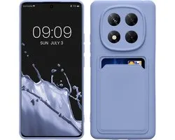kwmobile telefoonhoesje geschikt voor Xiaomi Redmi Note 14 Pro 5G/14 Pro+ 5G/Poco X7 - Hoesje met pasjeshouder - TPU case in lavendel
