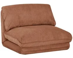 Sweeek - Canapé convertible, velours côtelé, côtelé épais, 1 personne, cosy