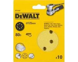 DeWALT DT3103 P80 Schuurschijf 125mm VE=10