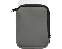 Housse de protection clavier kwmobile compatible avec Apple Magic Trackpad - Housse de protection clavier en néoprène - Housse de voyage avec fermeture éclair - Housse Claviers gris foncé