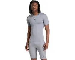Adidas Performance Techfit Compression Training T-Shirt - Heren - Grijs