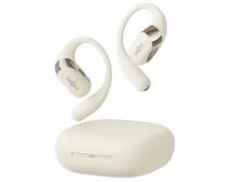 Shokz OpenFit 2 - Beige - Open-ear Sporthoofdtelefoon – Draadloze Oordopjes – IP55