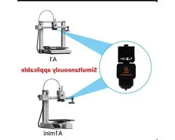 3D Printer Hotend for Bambu Lab H2D/A1/A1 Mini Printhead Extruder Kit with 0.2mm Tempered Steel Nozzle A1 Mini High-Flow Hot End (0.2mm)