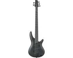 Ibanez Iron Label SRMS625EX-BKF Black Flat - Elektrische basgitaar