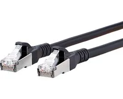 BTR NETCOM - Cat6A netwerkkabel - Zwart - 7 meter