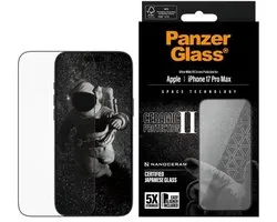 Protection d'écran en Ceramic PanzerGlass avec applicateur pour iPhone 17 Pro Max