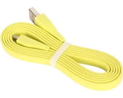 Câble de charge USB A vers Micro USB pour UE Wonderboom, Megaboom et Mega Boom - 1,2 mètre Jaune Fluorescent, Parfait pour Enceintes Sans Fil et Accessoires