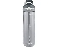Contigo Ashland Autospout Bouteille d'eau avec paille | Grande gourde sans BPA de 720 ml | Bouteille de sport | Bouteille anti-fuite | Idéal pour École, la salle de sport, le cyclisme, la Course à pied, la Marche. | Fumée