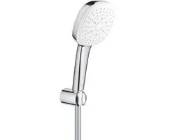 Grohe Tempesta 110 Cube Handdoucheset - diameter 11cm - 3 straalsoorten - niet verstelbaar - 150cm - chroom