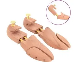 vidaXL-Schoenspanner-met-schoenlepel-EU-42-43-massief-cederhout