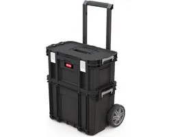 Keter Connect Toolbox Gereedschapskoffer - 54x31,2x27,5cm - Zwart
