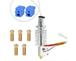24 V 45 W V5 J-kop Vulkaan Hotend High Flow, 2 stuks 300 graden Celsius siliconen sokken, 5 stuks 0,4 mm sproeiers compatibel met Anycubic Vyper voor Kobra Max voor Kobra Plus