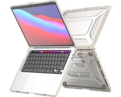 Heavy Duty Cover - Geschikt voor MacBook Pro 13 inch - Case - Extreme Bescherming - Hardcase - A1706/A1708/A2338/A2686 (M1,M2,Touchbar, 2016-2022) - Beige