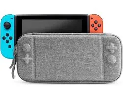 Lovnix Opberghoes geschikt voor Nintendo Switch - Beschermhoes - Hard Case - Grijs