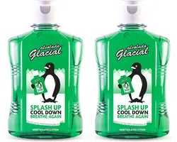Alcolado Glacial | 3 x 500 ml | Lotion Mentholée Splash | lotion pour le corps | rafraîchissant rafraîchissant