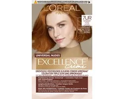 L'Oréal Paris Excellence Universal Nudes Koperrood 7UR - Permanente Haarkleuring Zonder Ammoniak