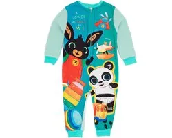 Bing Bunny Kinder Onesie - Multi Colour - Huispak / Pyjama Jumpsuit met Ritssluiting