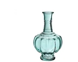 Trevi vaas glas Ø9xH15cm licht blauw.