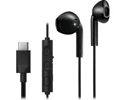 JVC HA-FR17UC - In-Ear USB-C Stereo Headset + Remote - Zwart