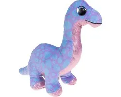 Tactic Lumo Stars - Pluche - Knuffeldino Brontosaur - 24 cm - Zacht pluche - Grote ogen - Fins design - Fantasiespel - Inclusief app met spelletjes
