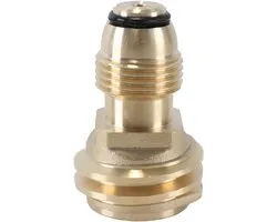 POL naar QCC1 gasflesadapter, messing, verandert POL LP tankserviceklep naar QCC1/Type 1 slang of regelaar van massief - Homevero