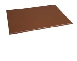 Planche à découper Hygiplas HDPE marron 450x300x12mm