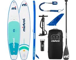 Mistral Bayou Tour 11'6 - Planche SUP - Opblaasbaar - Set complet - Planche de randonnée polyvalente - Longs voyages en confort