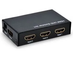 Temium Black 3 in 1 UHD HDMI-schakelaar