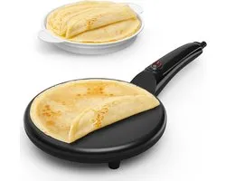 Snailar crêpemaker - 800 W - plaat 20 cm - antiaanbak - zwart