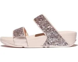 FitFlop Lulu Multi-Tonal Glitter Slides Vrouwen - Nude Rose Mix