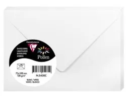 Pollen by Clairefontaine envelop Mini, 75 x 100 mm, wit, 120 g/m²