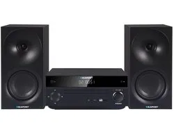 Blaupunkt Stereo set, vermogen 150 W, FM-radio, AUX-aansluiting en USB-aansluiting, Bluetooth, HDMI-ingang, wekker, LED-display, kleur zwart, MS30.02BT
