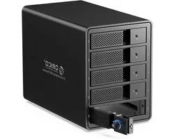 Harde Schijf Behuizing met RAID Ondersteuning tot 80TB - USB 3.0 Externe HDD/SSD Behuizing voor 3.5" Hard Drives