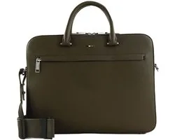 BOSS business tas schoudertas met laptopvak Ray Document Case Open Green olijfgroen