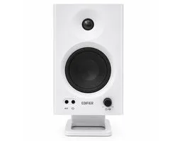 Support d'enceinte de bureau Edifier MR4 - Support d'enceinte de monitoring pour Edifier MR4 - Améliore la qualité sonore et l'ergonomie - Accessoire de bureau compact pour enceintes de studio - Support d'enceinte anti-vibration - Noir