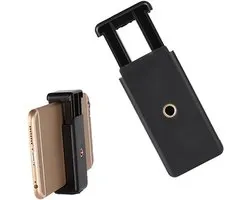 Telefoonhouder voor Statief – Universele Adapter met 1/4 Inch Schroefdraad – Verstelbare Klem – Geschikt voor Samsung, iPhone en Andere Modellen