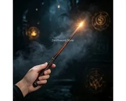 CreateEcom toverstaf - toverstaf harry potter - toverstok - Harry staf - Magische Vuurbal Toverstaf Elektrische - Vuurspuigende Tovenaarstok voor Halloween, Cosplay, Podiumvoorstelling & Feestdagcadeau