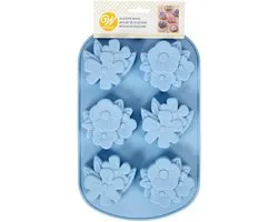Wilton Siliconen Mal - Bloemen - Bakvorm voor Mini Cakes, Muffins en Koekjes